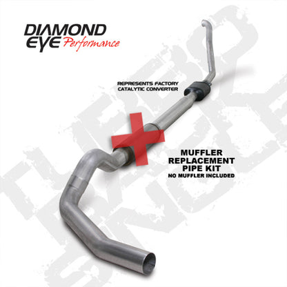 Diamond Eye Performance 5-Inch Aluminum Exhaust Replacement Pipe for 1994-1997 Ford F-250/F-350 PowerStroke 7.3L
