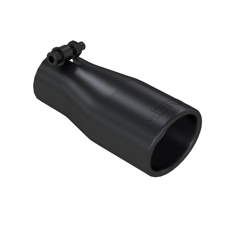 MBRP Universal Oval Exhaust Tip 2.5 inch O.D. Black Finish - 10 inch Length, Part #T5116BLK
