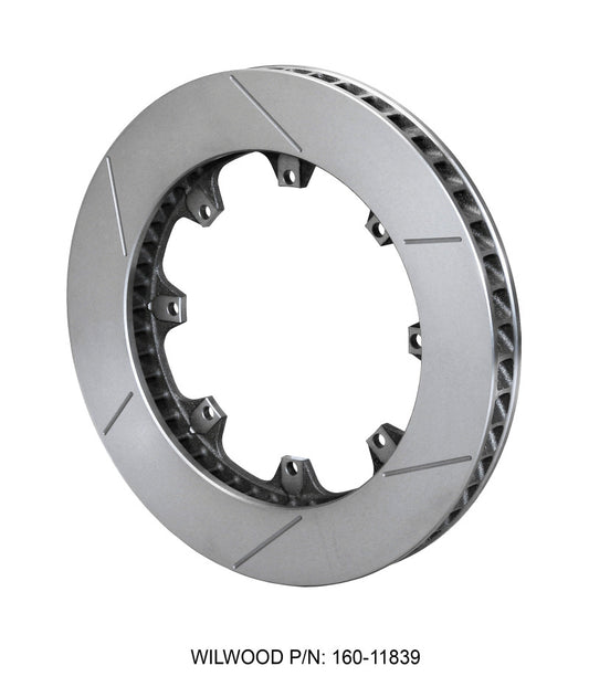 Wilwood GT 48 Curved Vane Spec-37 Rotor - 12.19 inch Diameter, 1.25 inch Thickness, 8 on 7.00 inch Bolt Pattern