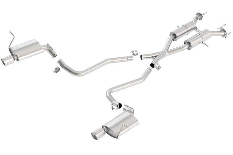 Borla 140406 Touring Cat-Back Exhaust System for 2011-2021 Jeep Grand Cherokee 5.7L V8 with Under Bumper Tip Exit