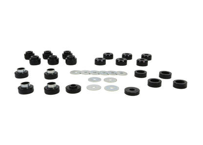 Whiteline W93541 Body Mount Bushing Set for 1987-1995 Jeep Wrangler