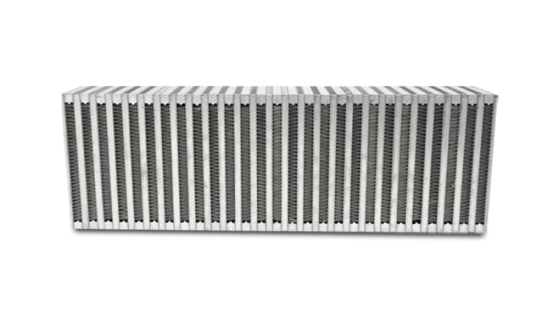 Vibrant Vertical Flow Air-to-Air Intercooler Core 24in W x 8in H x 3.5in Thick with Bar and Plate Construction