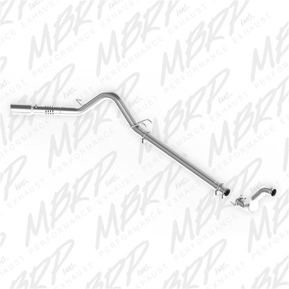 MBRP Armor Lite Series Exhaust System for 2008 Ford F-250/F-350 6.4L Diesel Trucks with Single Side Exit