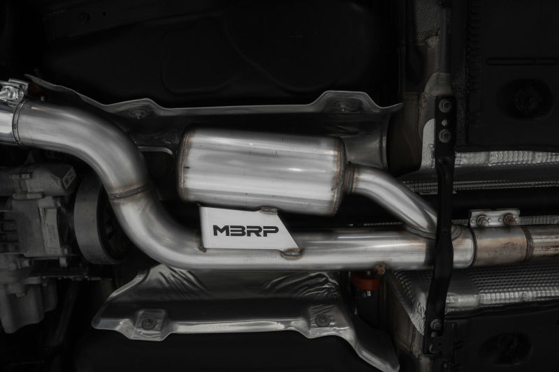 MBRP Armor Pro Series T304 Stainless Steel Cat-Back Exhaust System for 2015-2019 Audi S3 with Active Exhaust and Quad Split Rear Exit