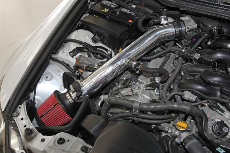 Spectre 06-12 Lexus IS250/IS350 V6-2.5/3.5L F/I Air Intake Kit with Red Filter and Polished Aluminum Tubing