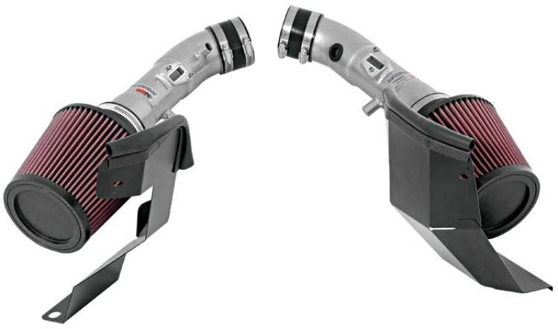 K&N Engineering 69-7082TS Dual Silver Typhoon Short Ram Intake for 2007-2008 Infiniti G35