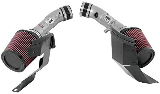 K&N Engineering 69-7082TS Dual Silver Typhoon Short Ram Intake for 2007-2008 Infiniti G35
