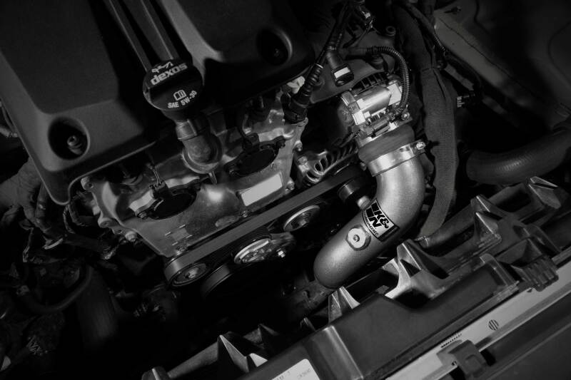 K&N 23-24 GM Colorado and Canyon 2.7L L4 Aluminum Charge Pipe Kit - Gunmetal Gray