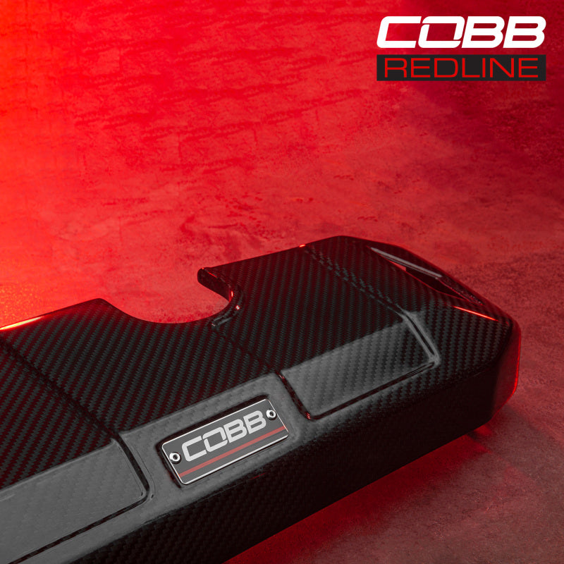 COBB Redline Carbon Fiber Coolant Cover for Ford F-150 EcoBoost 3.5L & 2.7L (2017-2020)