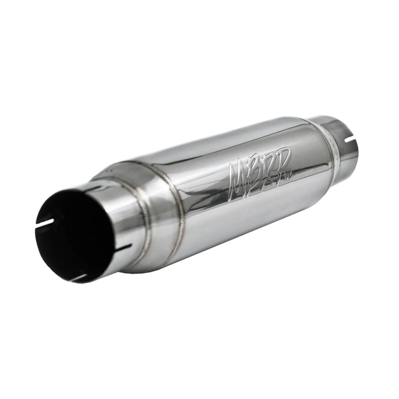 MBRP Universal Resonator with 3-inch Inlet/Outlet – T304 Stainless Steel Performance Muffler