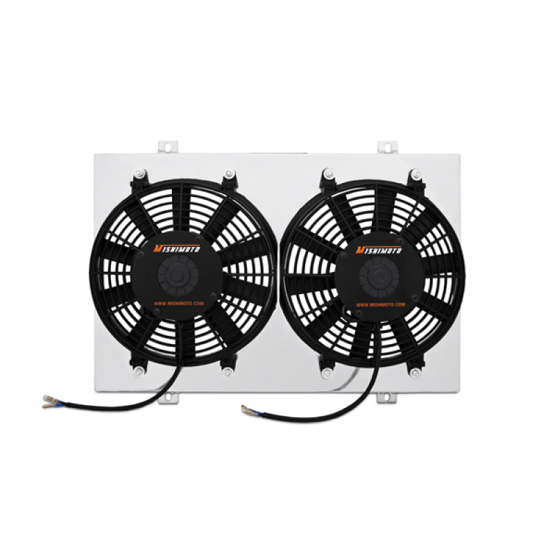 Mishimoto 1993-1995 Mazda RX-7 Aluminum Fan Shroud Kit with Dual 12-inch Fans for LS Swap Radiator