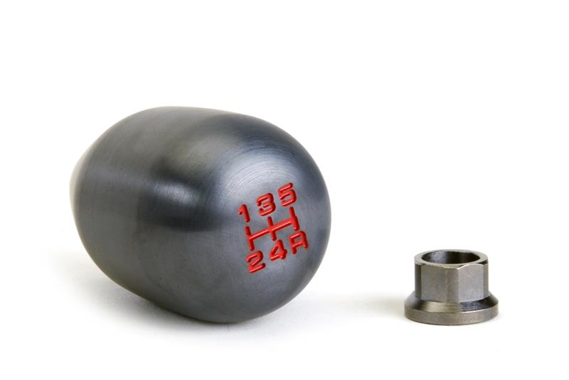Skunk2 Racing 5-Speed Billet Shift Knob for Nissan, Mazda, Mitsubishi — 10 x 1.25 Thread, PVD Titanium Coating