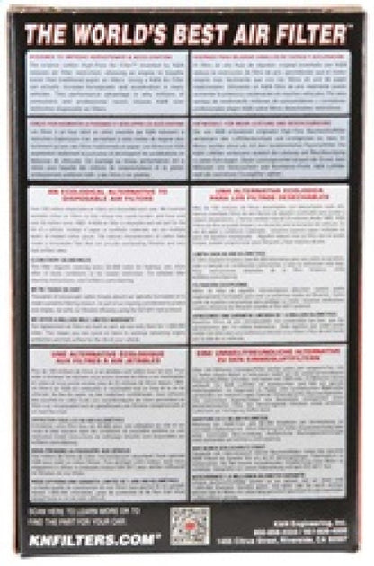 K&N Engineering Universal Rubber Air Filter with 2-9/16 Inch Flange - Part RA-0610