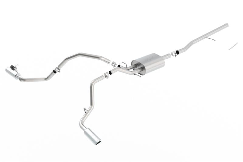 Borla S-Type Cat-Back Exhaust System for 2014-2018 Chevrolet Silverado 1500 and GMC Sierra 1500 with 5.3L V8 - Ext. & Crew Cab
