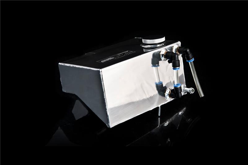 Weapon R Polished Aluminum Coolant Overflow Tank for Nissan 240SX S13 (1989-1994)