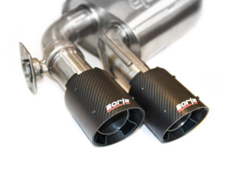 Borla 140772CF Touring Cat-Back Exhaust System for Chevrolet Silverado 1500 & GMC Sierra 1500 with 6.2L V8, Carbon Fiber Tips