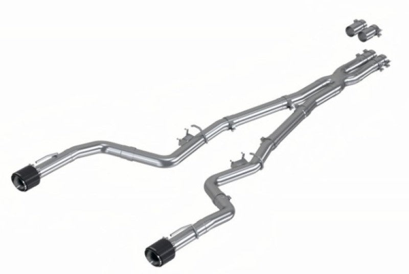 MBRP Armor Pro Series 17-21 Dodge Charger 5.7L/6.2L/6.4L 3-Inch Race Profile Cat-Back Exhaust System with Dual Carbon Fiber Tips