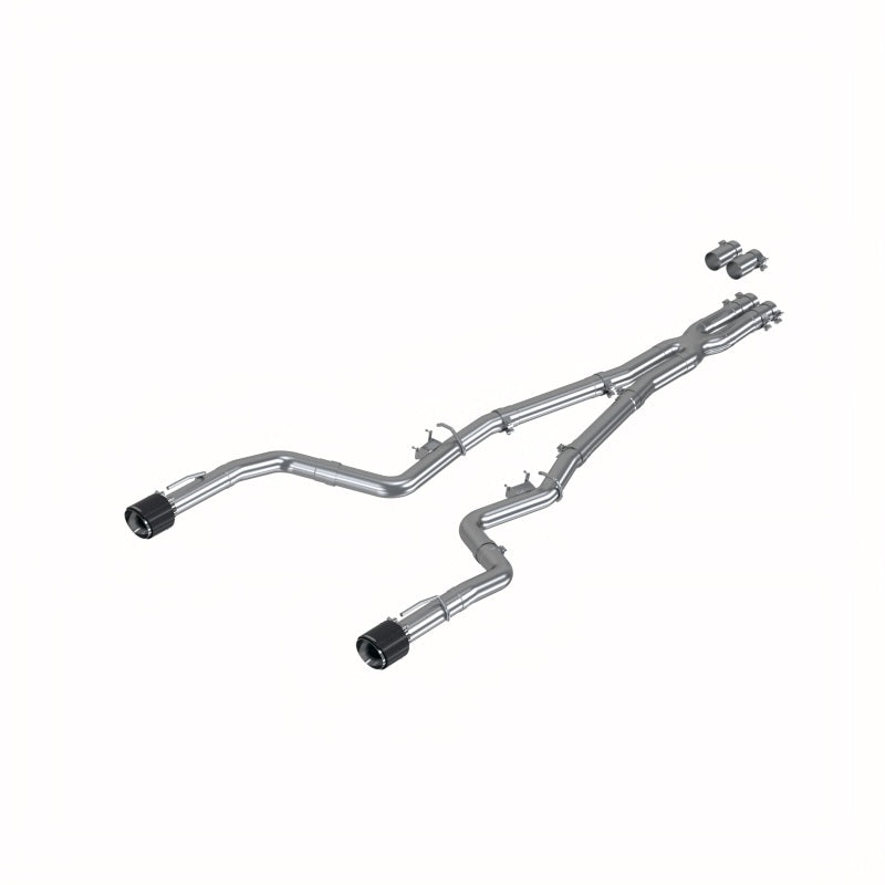 MBRP Armor Pro Series 17-21 Dodge Charger 5.7L/6.2L/6.4L 3-Inch Race Profile Cat-Back Exhaust System with Dual Carbon Fiber Tips