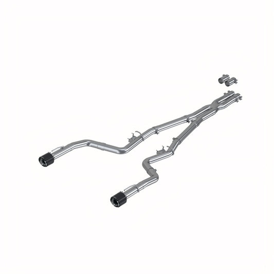 MBRP Armor Pro Series 17-21 Dodge Charger 5.7L/6.2L/6.4L 3-Inch Race Profile Cat-Back Exhaust System with Dual Carbon Fiber Tips