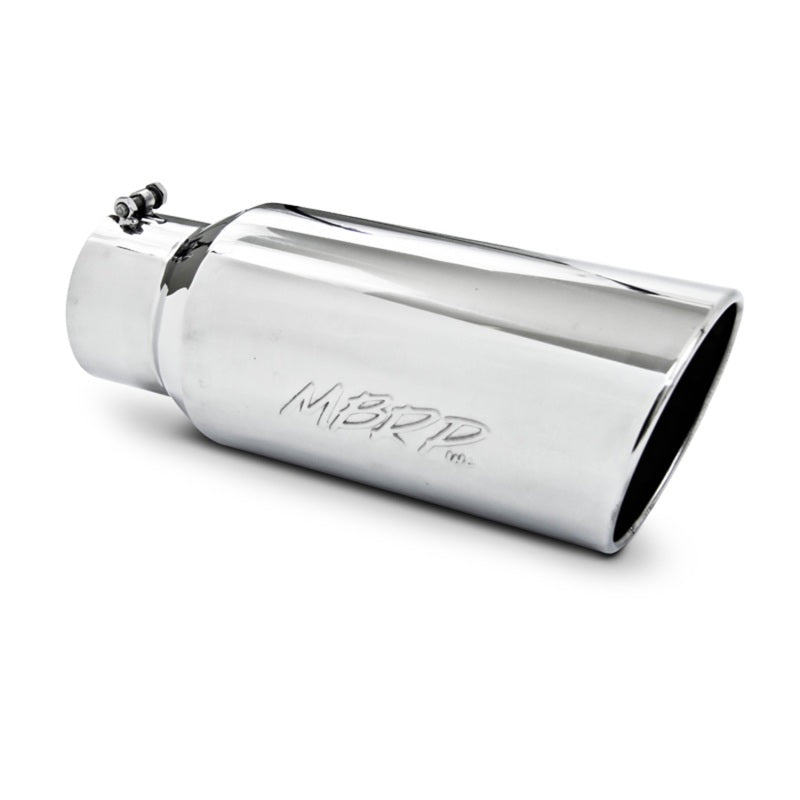 MBRP Universal Exhaust Tip 7-Inch O.D. Rolled End with 5-Inch Inlet - T304 Stainless Steel