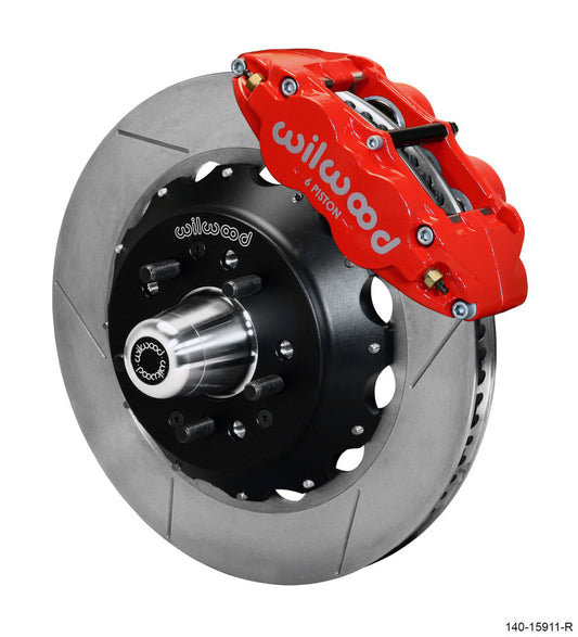 Wilwood Narrow Superlite 6R Front Big Brake Kit with 14-Inch GT Competition Series Rotors - Red
