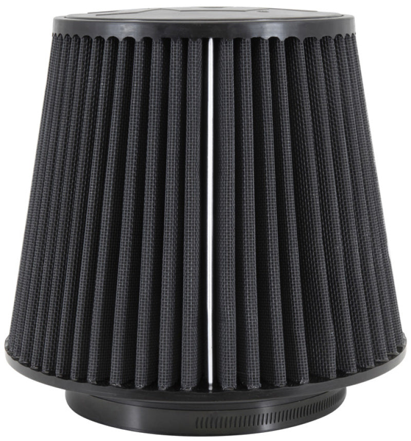 K&N Engineering RU-5177HBK Universal Rubber Round Tapered Air Filter – 6 Inch Flange, 9 Inch Base, 6.625 Inch Top Height for Ford F-250 Super Duty