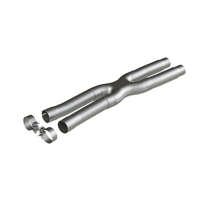 MBRP Armor Lite Series 2.5-inch Resonator Delete X-Pipe for 2015-2019 Ford Mustang GT