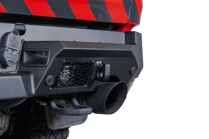 Addictive Desert Designs 2025 Ram RHO Stealth Fighter Rear Bumper with Cube Light Mounts and D-Ring Clevises