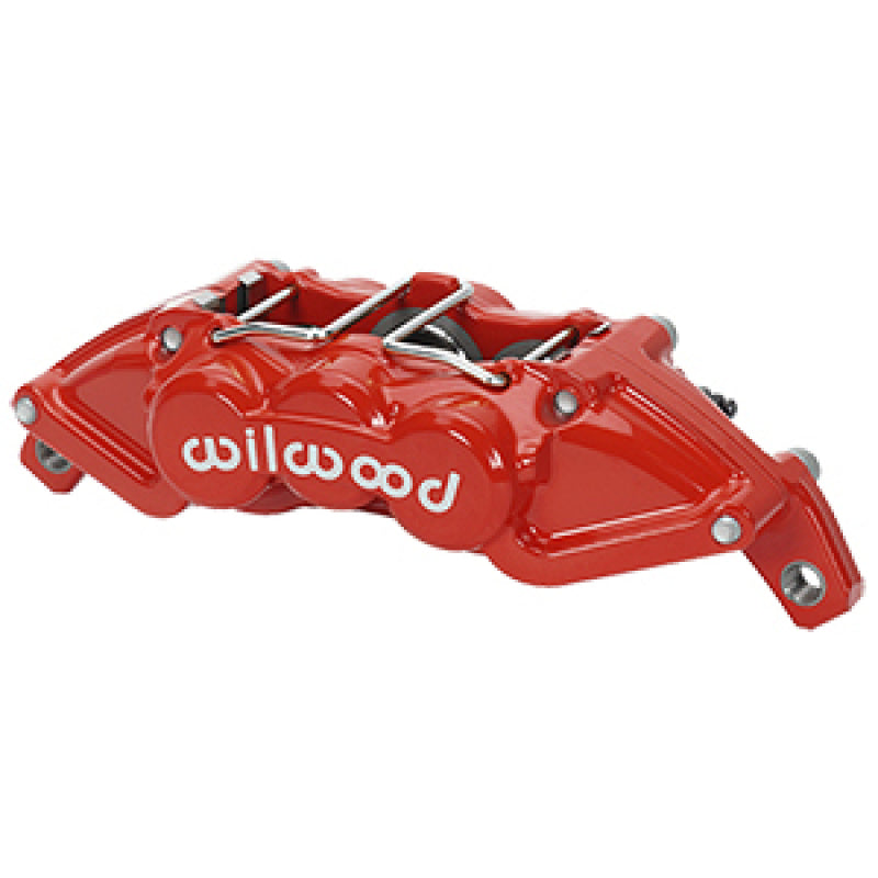 Wilwood Universal UTV6 Brake Caliper with 1.12 Inch Piston and 0.25 Inch Rotor - Red