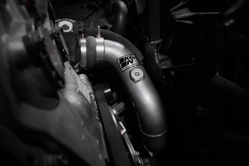 K&N 23-24 GM Colorado and Canyon 2.7L L4 Aluminum Charge Pipe Kit - Gunmetal Gray