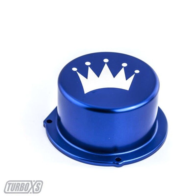 Turbo XS Billet Aluminum Vacuum Pump Cover in Blue for 2015-2016 Subaru WRX