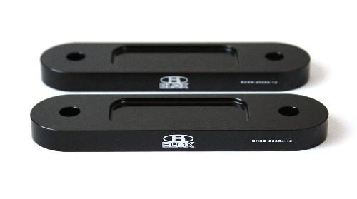 BLOX Racing Honda S2000 Front 12mm Thin Spacer Bump Steer Kit - Black (Lowered 1 inch or More)