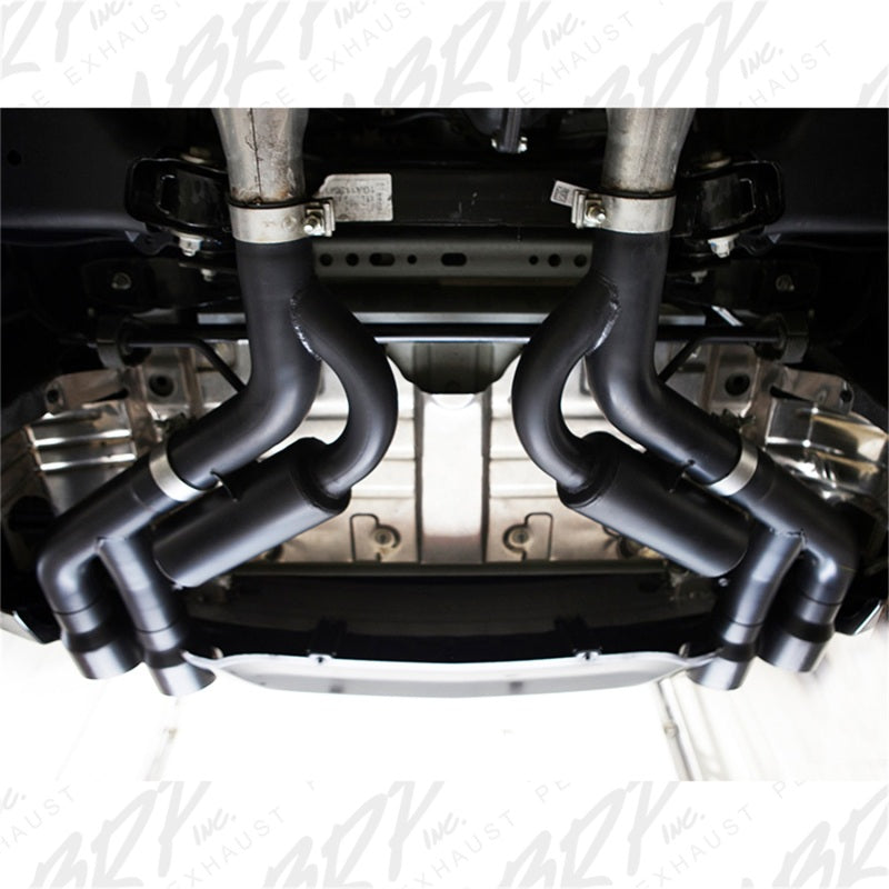 MBRP Armor BLK Series Axle Back Exhaust System for Chevrolet Camaro 2016-2021 with Black Race Tips