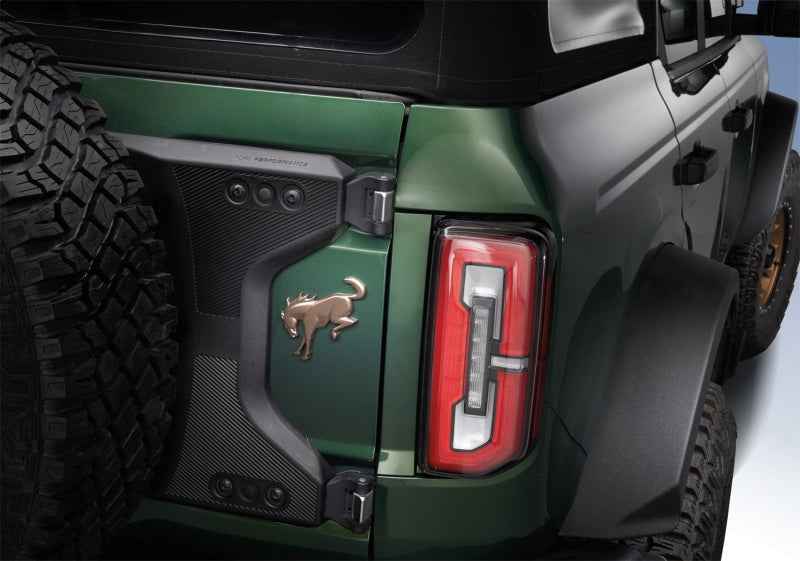 Ford Racing 2021+ Bronco Rear Emblem Overlay - Bronze
