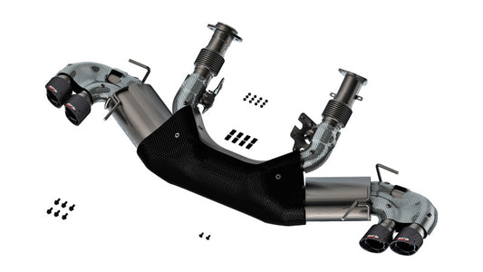 Borla 20-23 Chevy Corvette 6.2L V8 AT W/O NPP 3-Inch ATAK Cat-Back Exhaust System with Carbon Fiber Tips