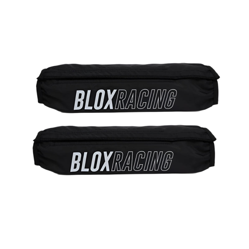 BLOX Racing Coilover Covers - Black Pair for Enhanced Suspension Protection
