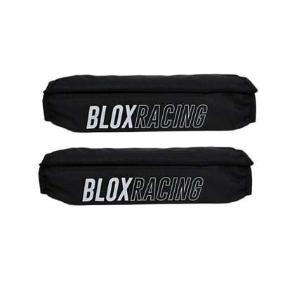 BLOX Racing Coilover Covers - Black Pair for Enhanced Suspension Protection