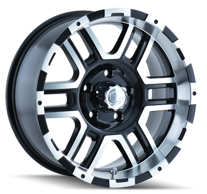 ION Wheels Type 179 16x8 Black Machined Alloy Wheel with 8x165.1 Bolt Pattern and 10mm Offset