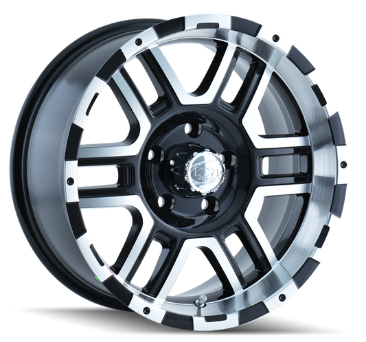 ION Wheels Type 179 16x8 Black Machined Alloy Wheel with 8x165.1 Bolt Pattern and 10mm Offset