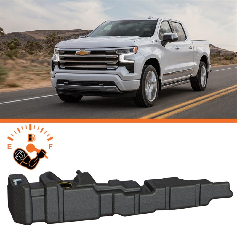 Titan Fuel Tanks 43 Gallon Mid-Ship Replacement Fuel Tank for GM 1500 Crew Cab (2019-2026) with Duramax Engines
