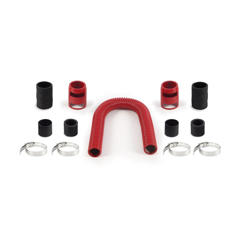 Mishimoto 24 Inch Flexible Stainless-Steel Radiator Hose Kit in Red