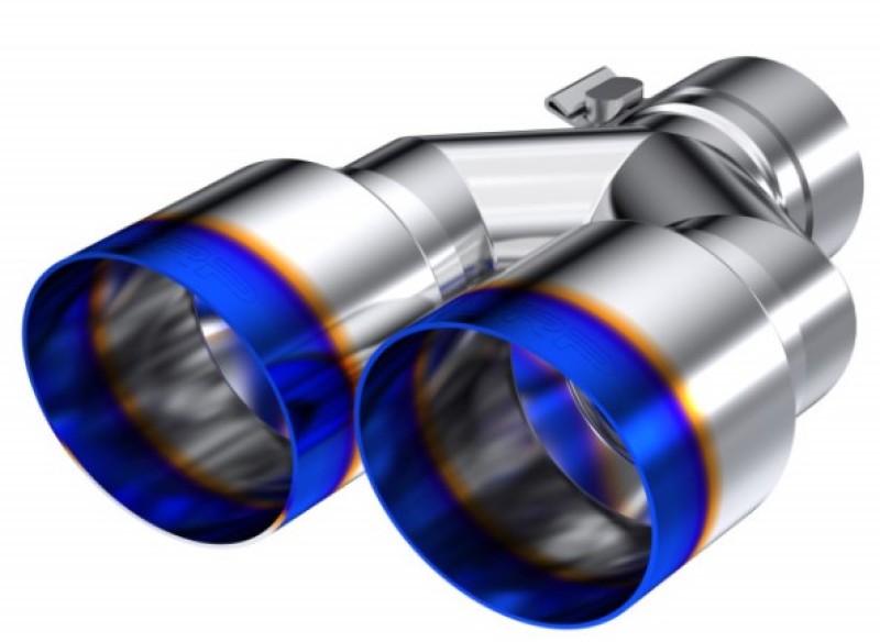 MBRP Universal T304 Stainless Steel Dual Burnt End Exhaust Tip – 3.5 inch OD / 2.5 inch Inlet