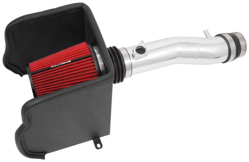 Spectre 16-18 Toyota Tacoma V6-3.5L F/I Air Intake Kit - Polished with Red Filter