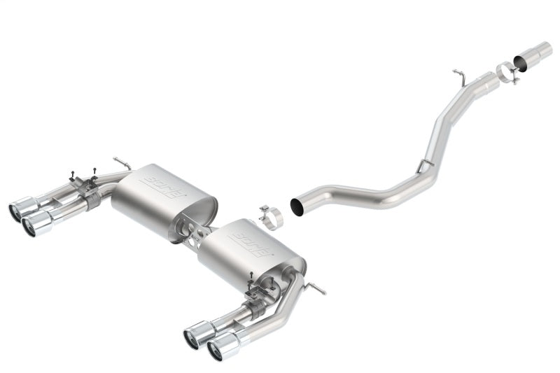 Borla S-Type Dual Round Rolled Catback Exhaust System for 2015-2020 Audi S3 – Part #140631