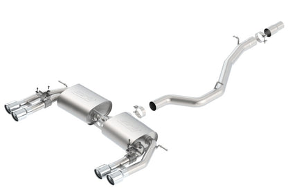 Borla S-Type Dual Round Rolled Catback Exhaust System for 2015-2020 Audi S3 – Part #140631