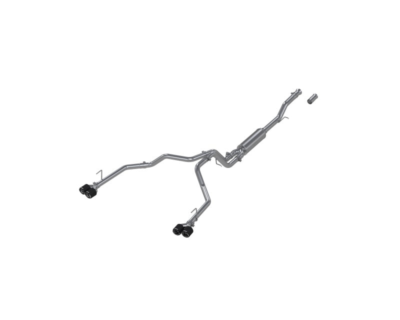 MBRP Armor Lite Series Dual Split Rear Cat-Back Exhaust System for Chevrolet Suburban XL 2021-2023 with Quad Carbon Fiber Tips