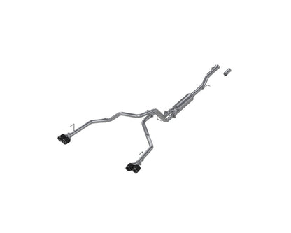 MBRP Armor Lite Series Dual Split Rear Cat-Back Exhaust System for Chevrolet Suburban XL 2021-2023 with Quad Carbon Fiber Tips