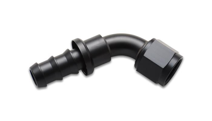 Vibrant Push-On 60 Degree Hose End Elbow Fitting -4AN by Vibrant, Part No. 22604