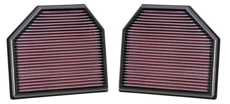 K&N Replacement Air Filter for 2011-2015 BMW M3 M4 M5 M6 3.0L & 4.4L V8 | Part Number 33-2488