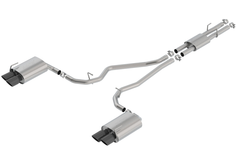 Borla ATAK Cat-Back Exhaust System for Ford Explorer ST & Lincoln Aviator with Black Chrome Tips